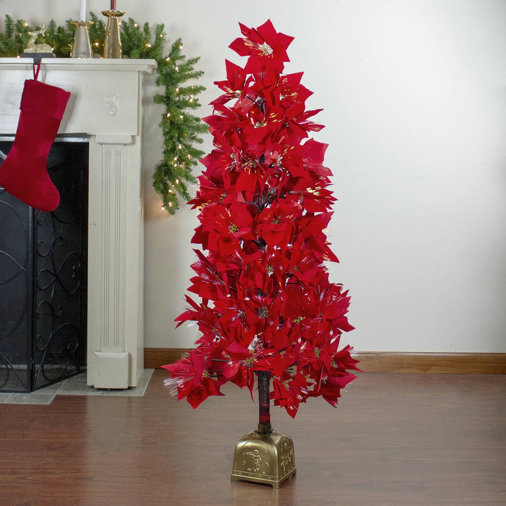 Red Poinsettia Christmas Tree W691947