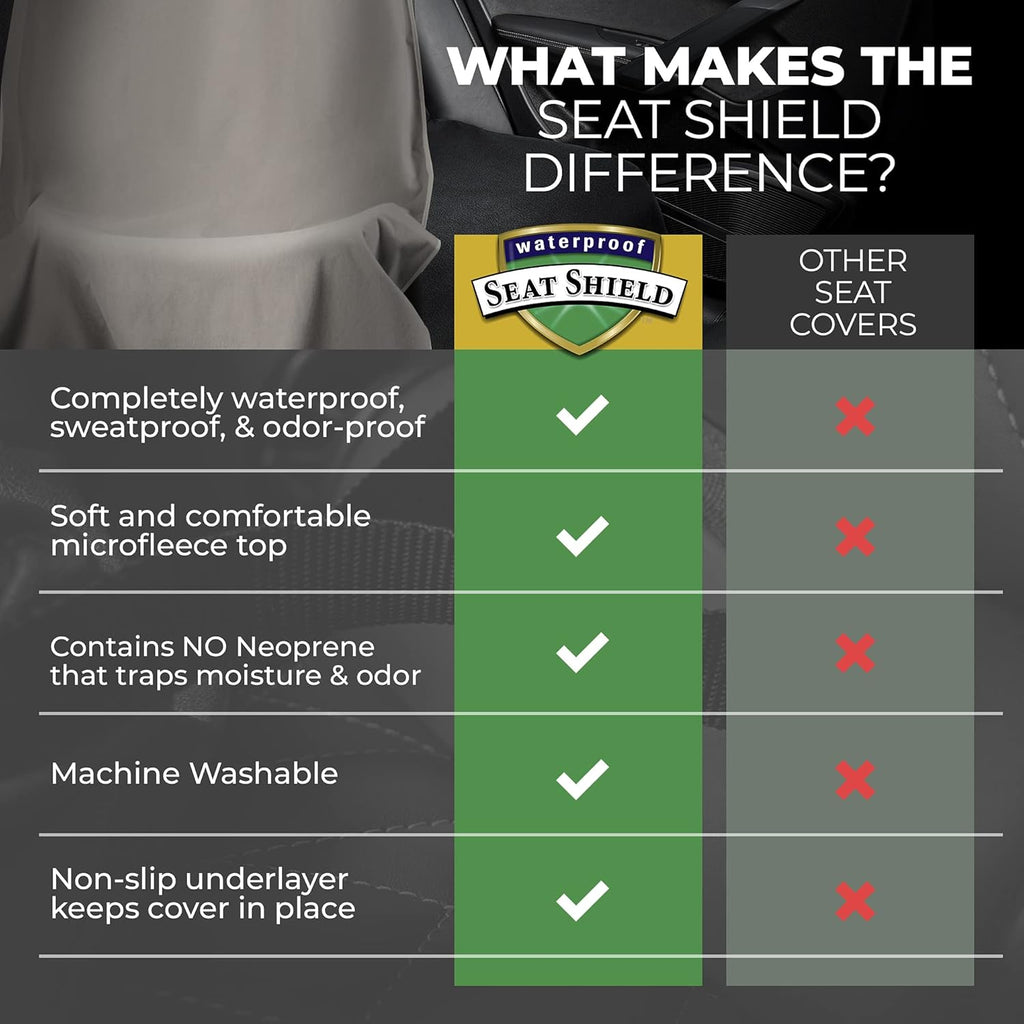 Gray Non-Slip Removable Car Seat Cover Pack of 2 J4246