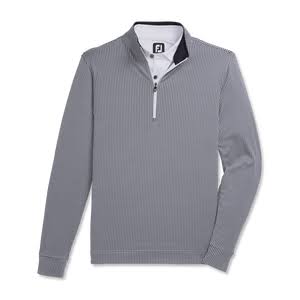 Navy / White Houndstooth Jacquard Quarter-Zip Size 3XL A47243