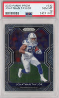 2020 Panini Prizm Jonathan Taylor Rookie RC Football Card PSA 10 D174