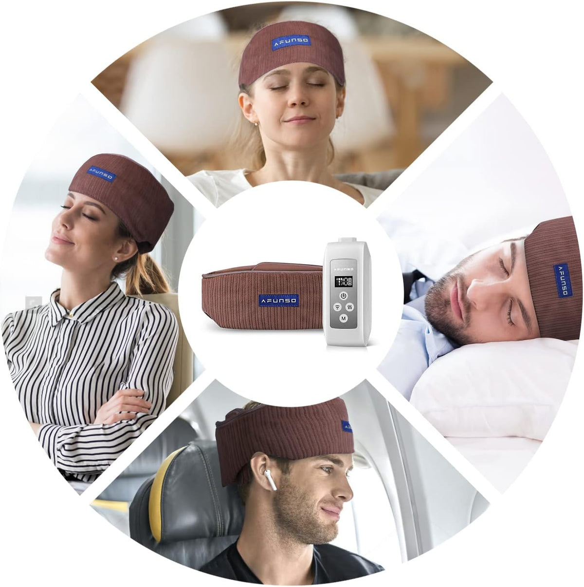 Adjustable Rechargeable Head Massager Pack of 2 F468