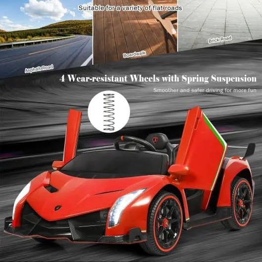 Red 12V 2-Seater Lamborghini Ride on Car with RC W592