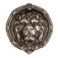 Antique Nickel Leo Lion Door Knocker E4384