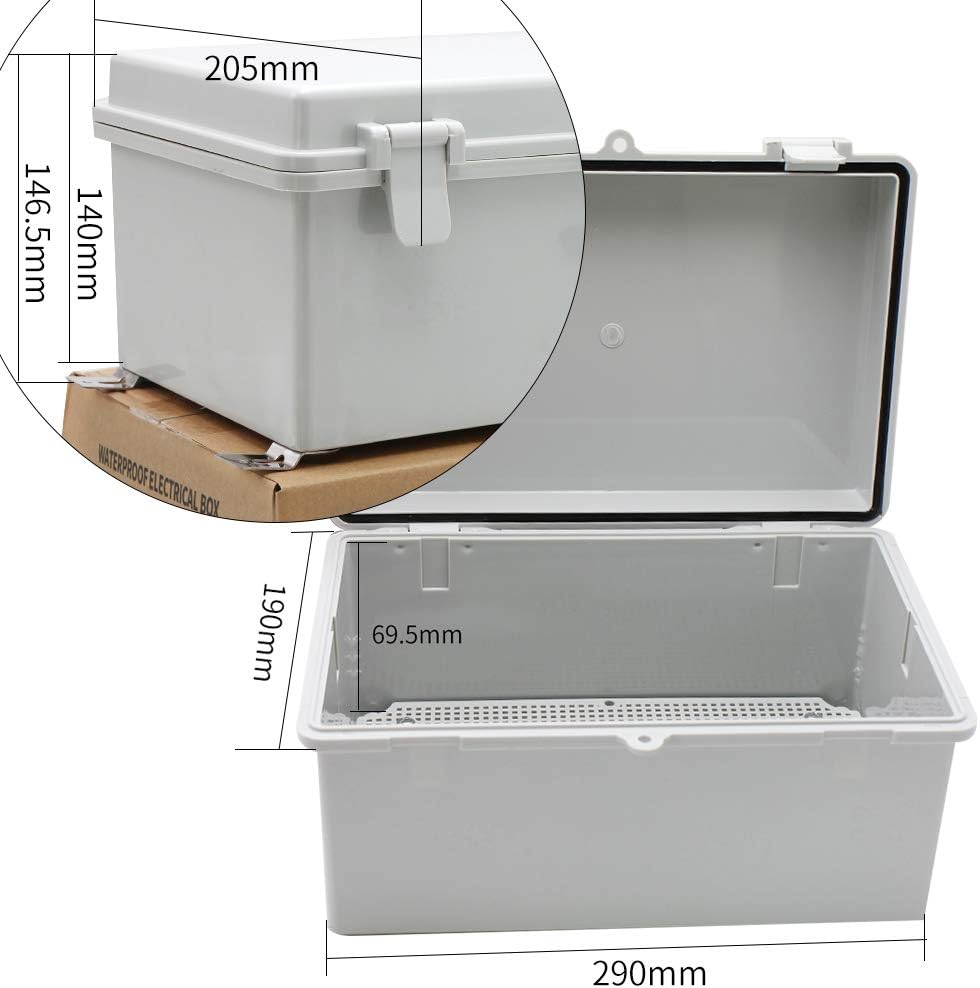 Waterproof ABS Plastic Electrical Box with Wall Bracket IP65 U921