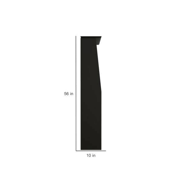 Black Full/Queen Bookcase Headboard Y857