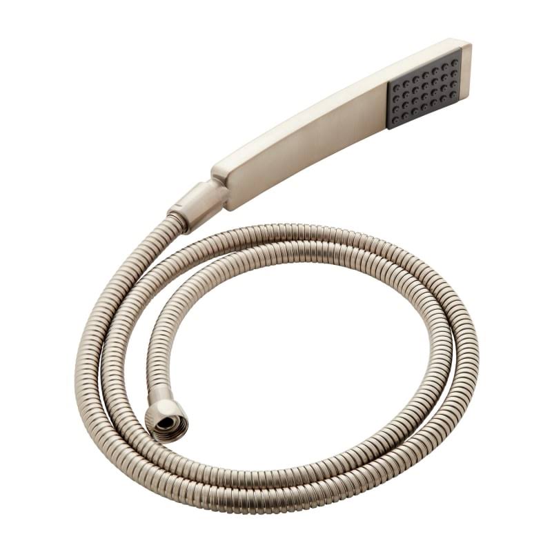 Brushed Nickel Square Hand Shower with Wall Supply H397