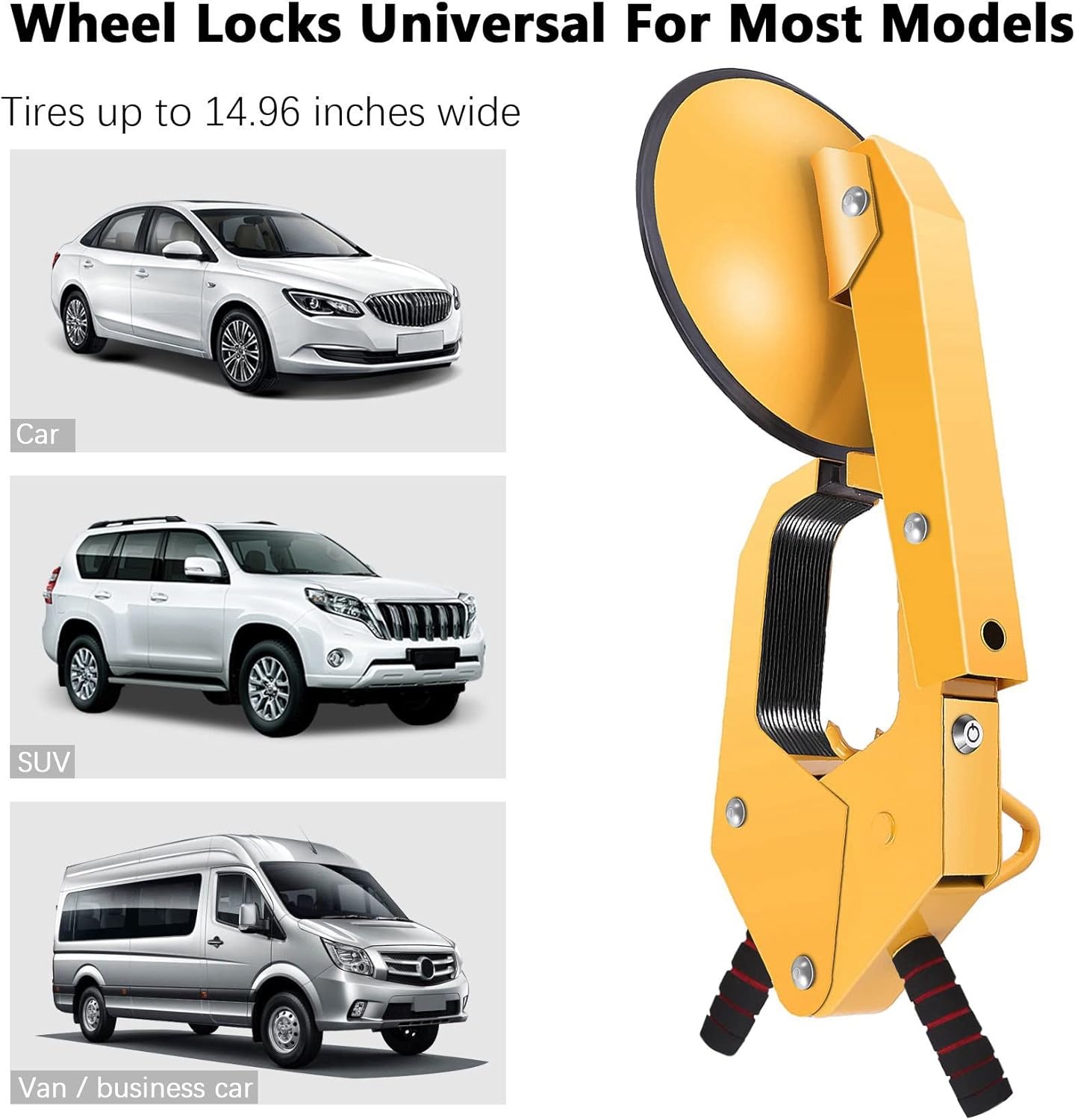 Wheel Lock Clamp Anti-Theft Boot Lock for Car Truck RV SUV L576