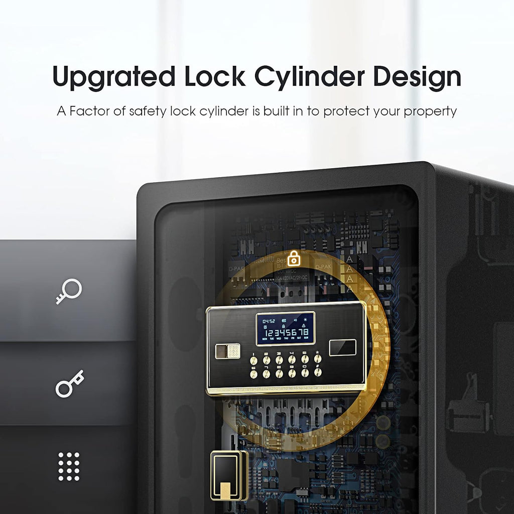 2.2 Cubic Feet Cabinet Safe Box with Digital Keypad and Key Lock M962