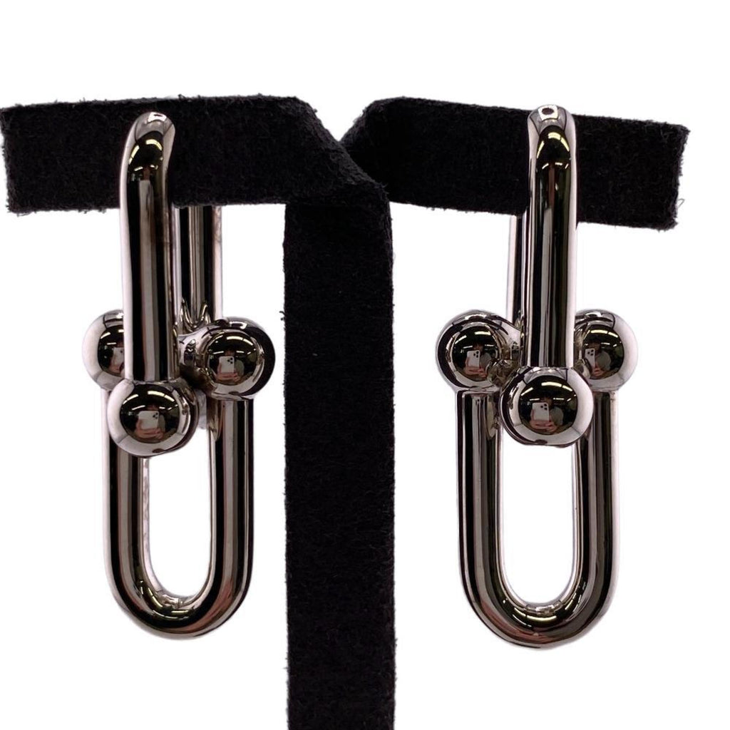 Tiffany Hardware Large Link Earrings Silver R198168