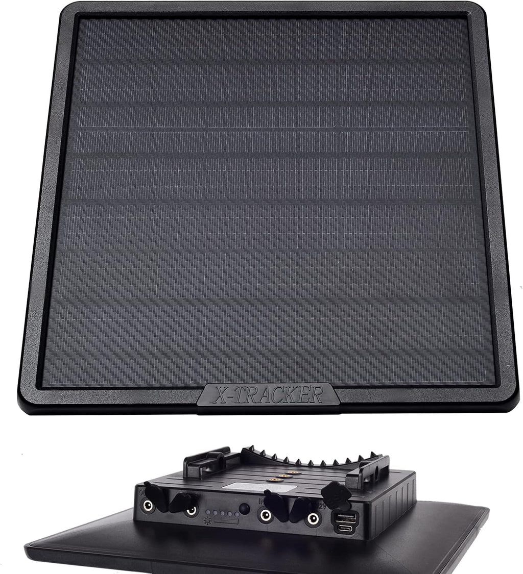 Trail Camera Solar Panel Kit 6V/9V/12V Output 8000 mAh Rechargeable Lithium Battery IP66 Waterproof Pack of 2 R702089