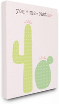 Pink and Green Cactus Canvas Wall Art, 16 x 20, Multi-Color D61381