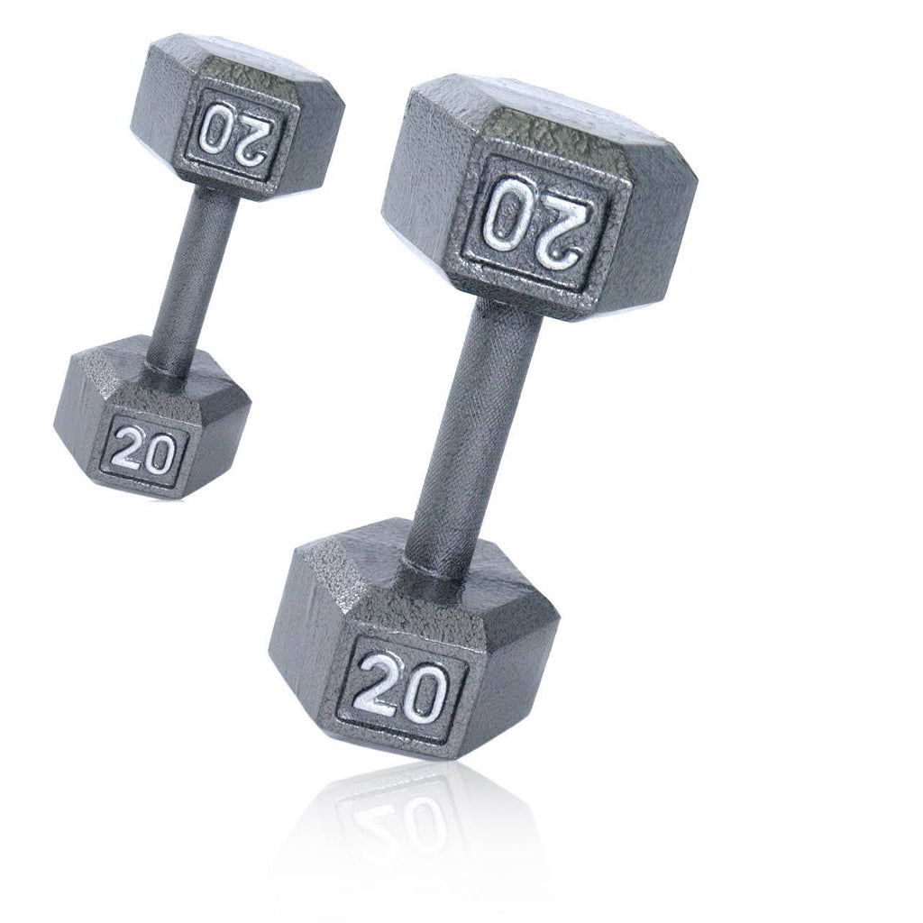20 lb Cast Iron Hex Dumbbell G91243