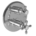 Biscuit Round Thermostatic Trim Plate with Handle Q46498