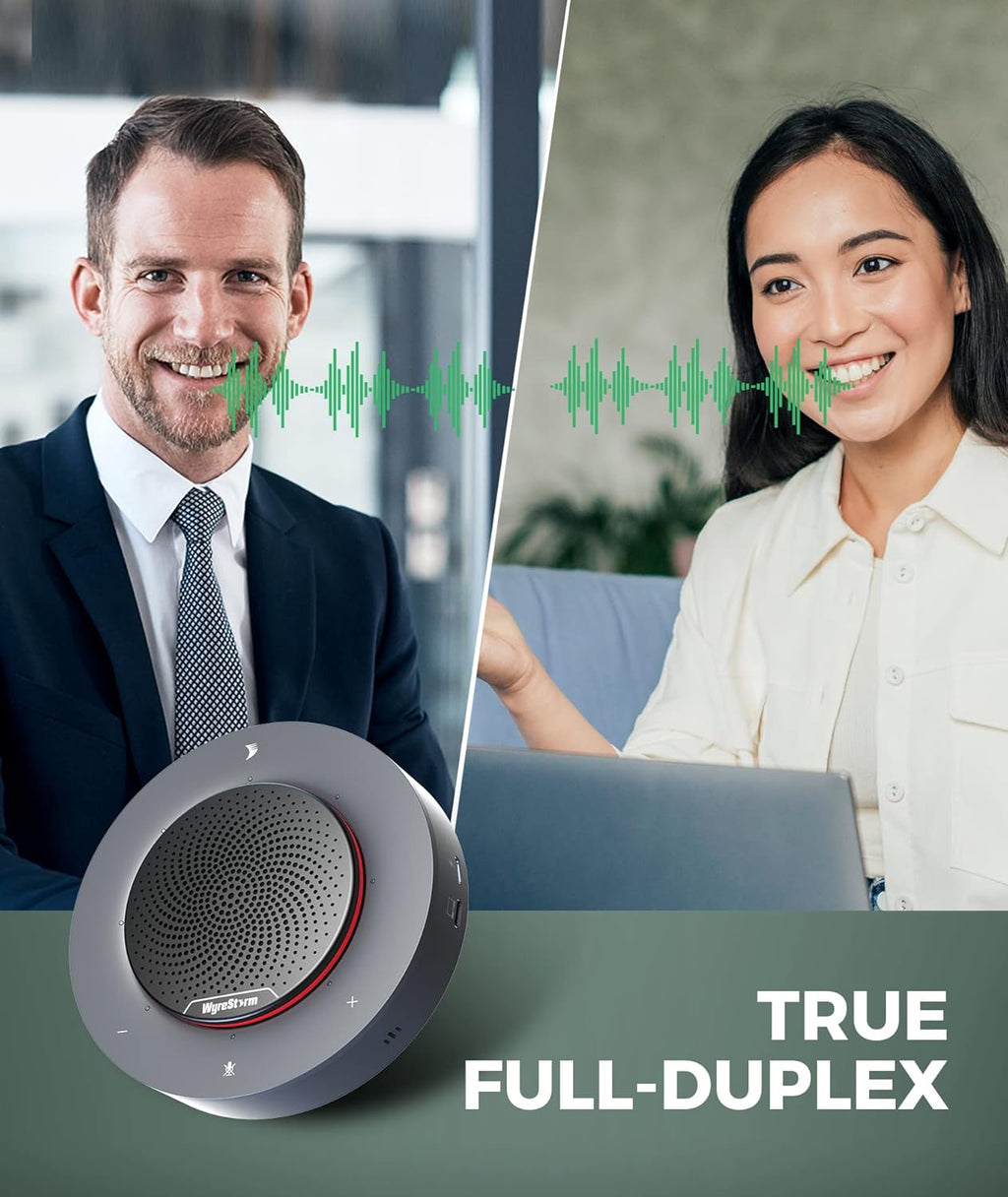 USB Conference Speakerphone with 4 Noise-canceling Mics E444322