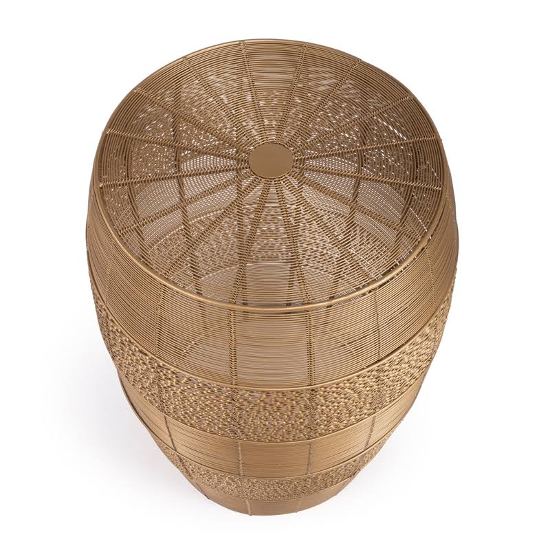 Gold Metal End Table X412