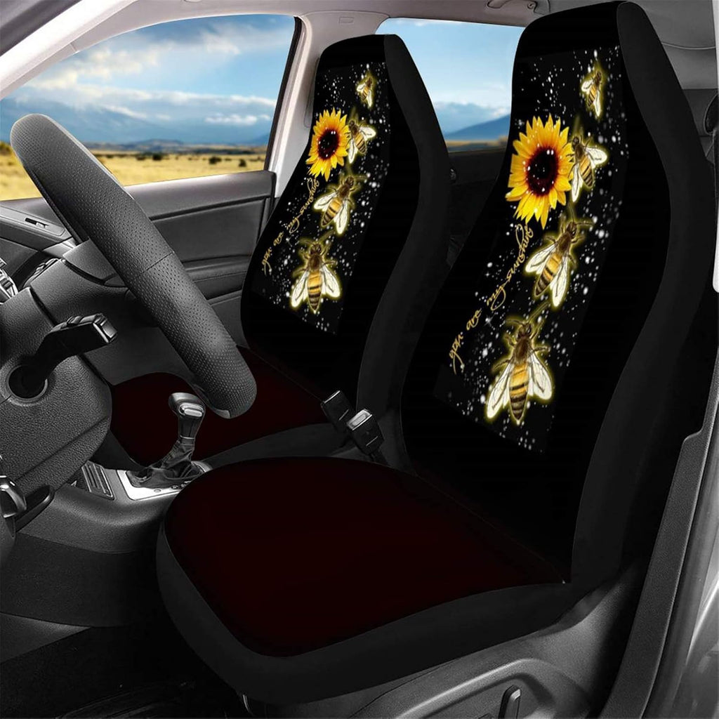 Leopard Print Car Seat Covers, Pack of 2 H62799
