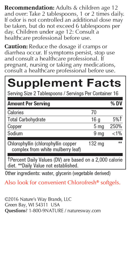 Liquid Chlorophyll Natural Mint D44981