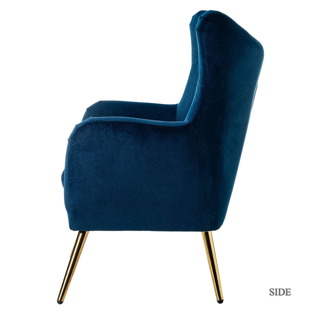 Purple Tufted Wingback Accent Chair, Set of 2 A815208