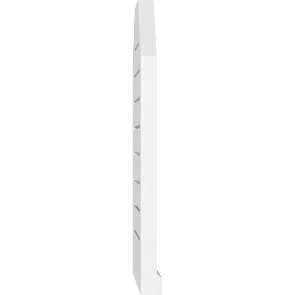 30x22W x 28x22H Octagonal Surface Mount PVC Gable Vent with Brickmoul G7199