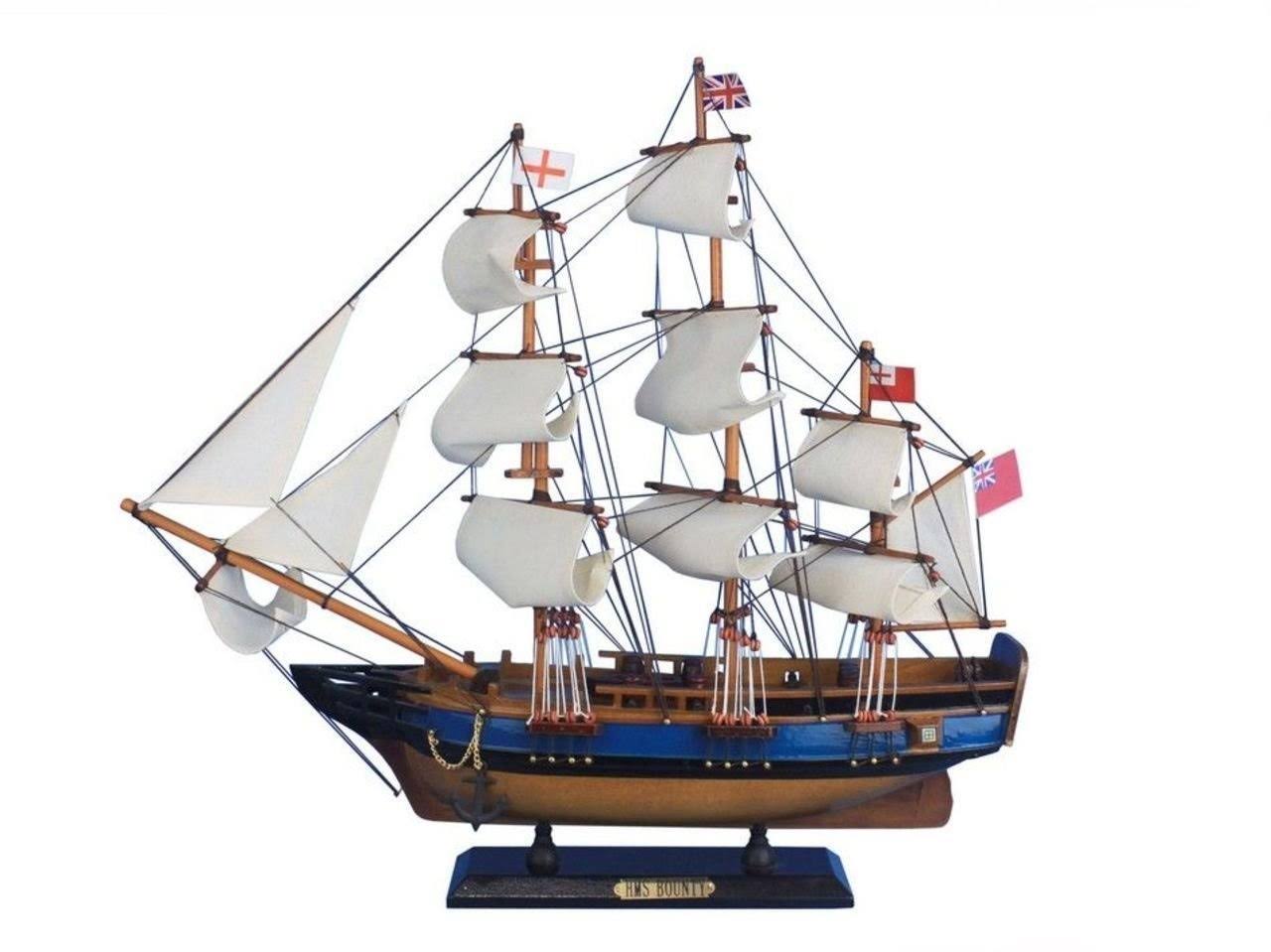 Wooden HMS Bounty Tall Model Ship E922728