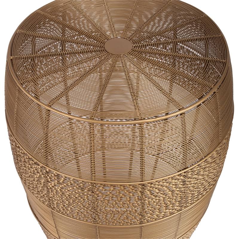 Gold Metal End Table X412