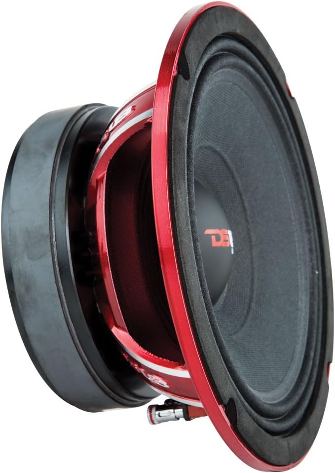 Red Aluminum Basket 8 Midrange Loudspeaker 800W Max 400W RMS 4 Ohms Ferrite Magnet K93295