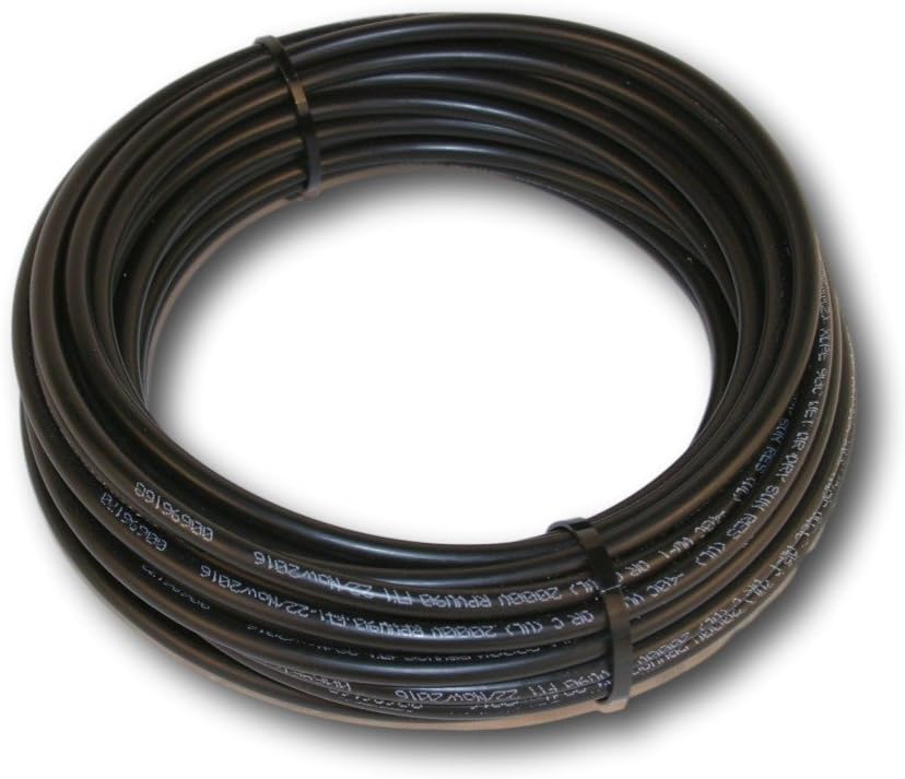 50' Bulk Black Copper #10 AWG PV Wire with Tough XLPE Pack of 2 K8738