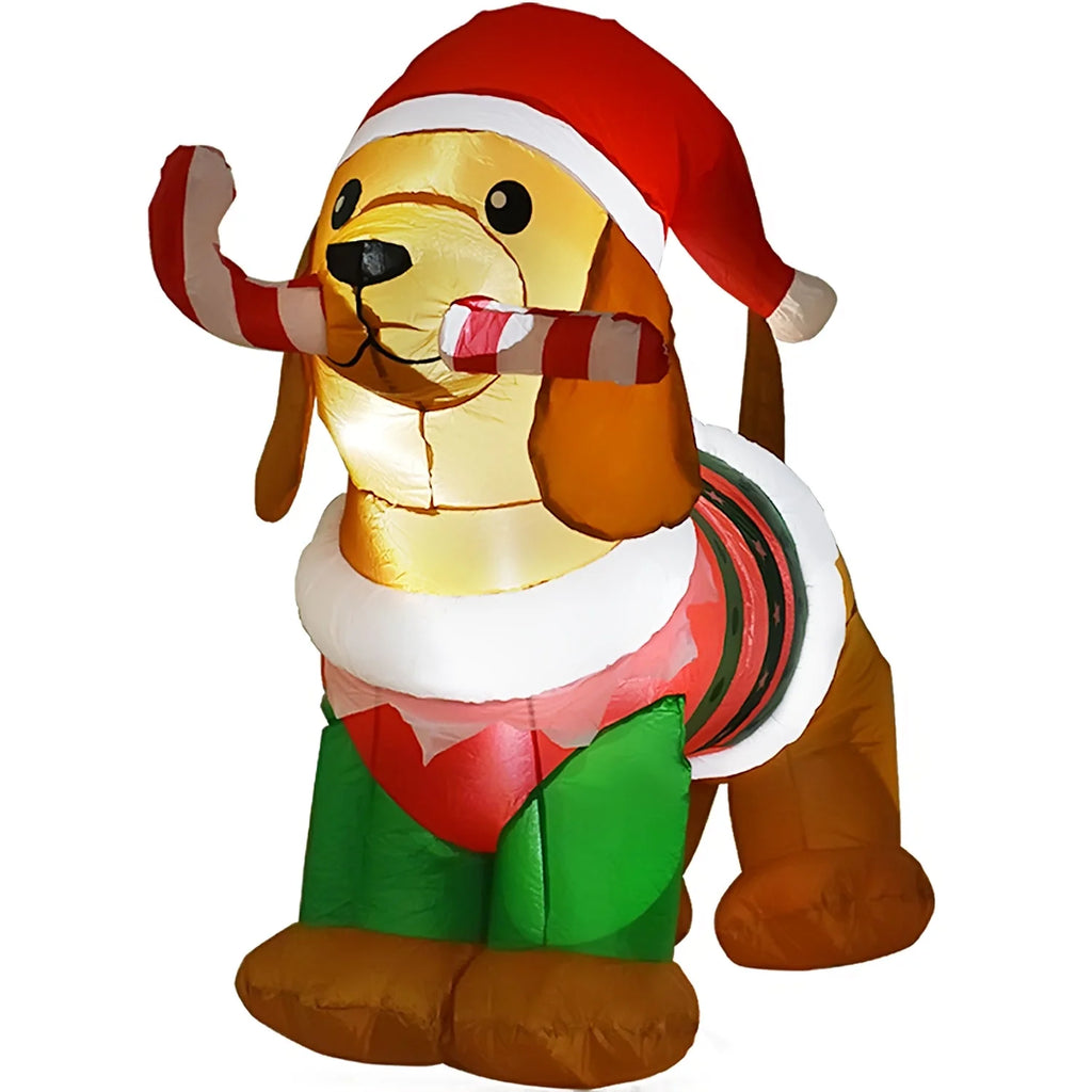 5ft Inflatable Dog with Led Lights N902138