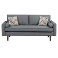 Gray Fabric Sofa with USB Dock V323