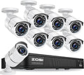 5MP Lite 8 Channel CCTV DVR with 8 x 1080p Weatherproof Bullet Cameras P49939