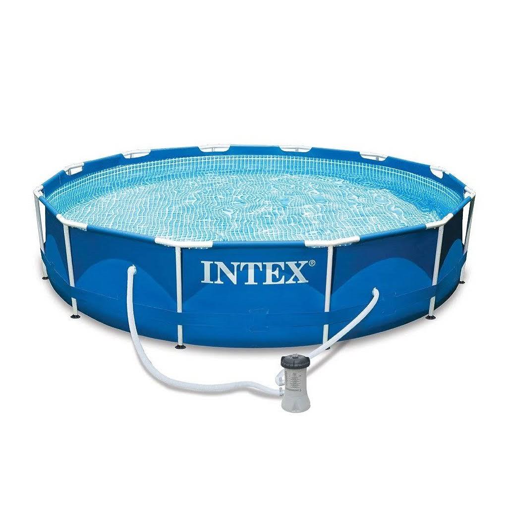 Metal Frame Swimming Pool with Filter Pump and Maintenance Kit E50167