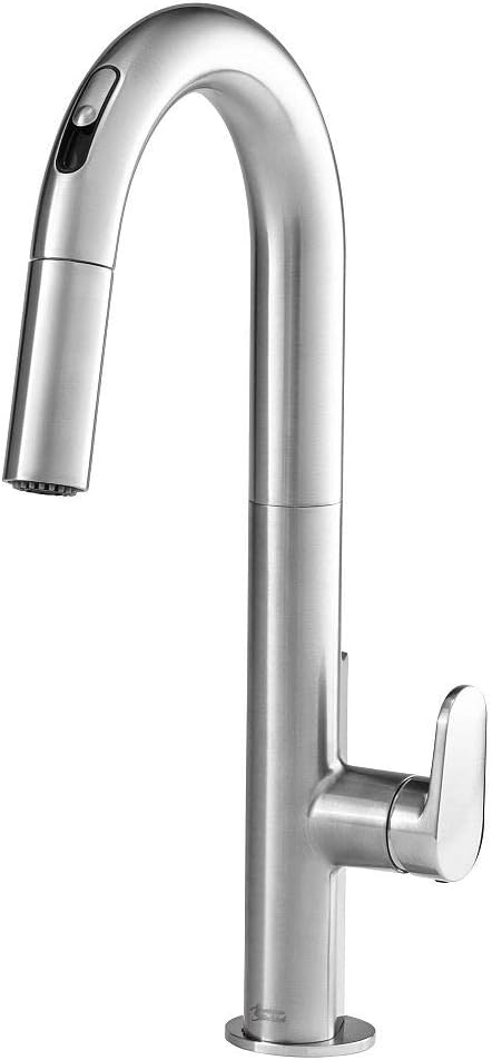 Polished Chrome Single-Handle Pull Down Kitchen Faucet I699137