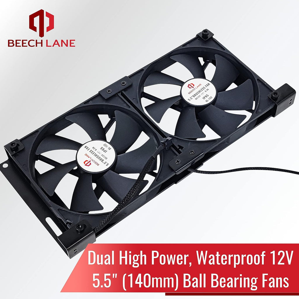 12V RV Ventilation Cooling Fan 5.5 (140mm), Pack of 2 P933