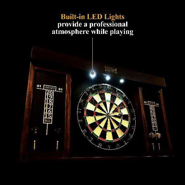 40 inch Dartboard Cabinet with LED Light T12169