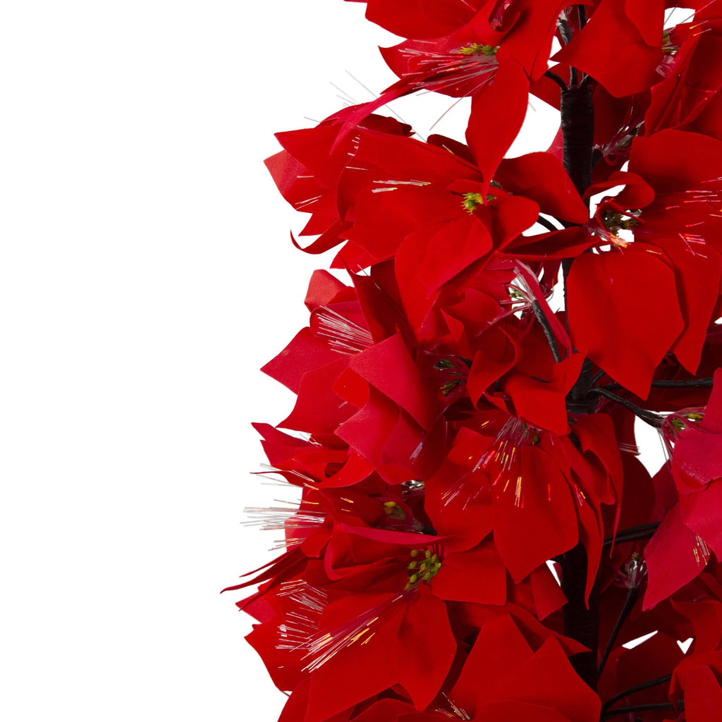 Red Poinsettia Christmas Tree W691947
