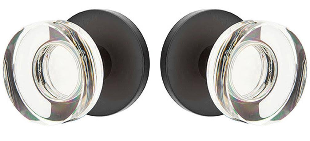 Satin Nickel Privacy Door Knobset with Crystal R82127