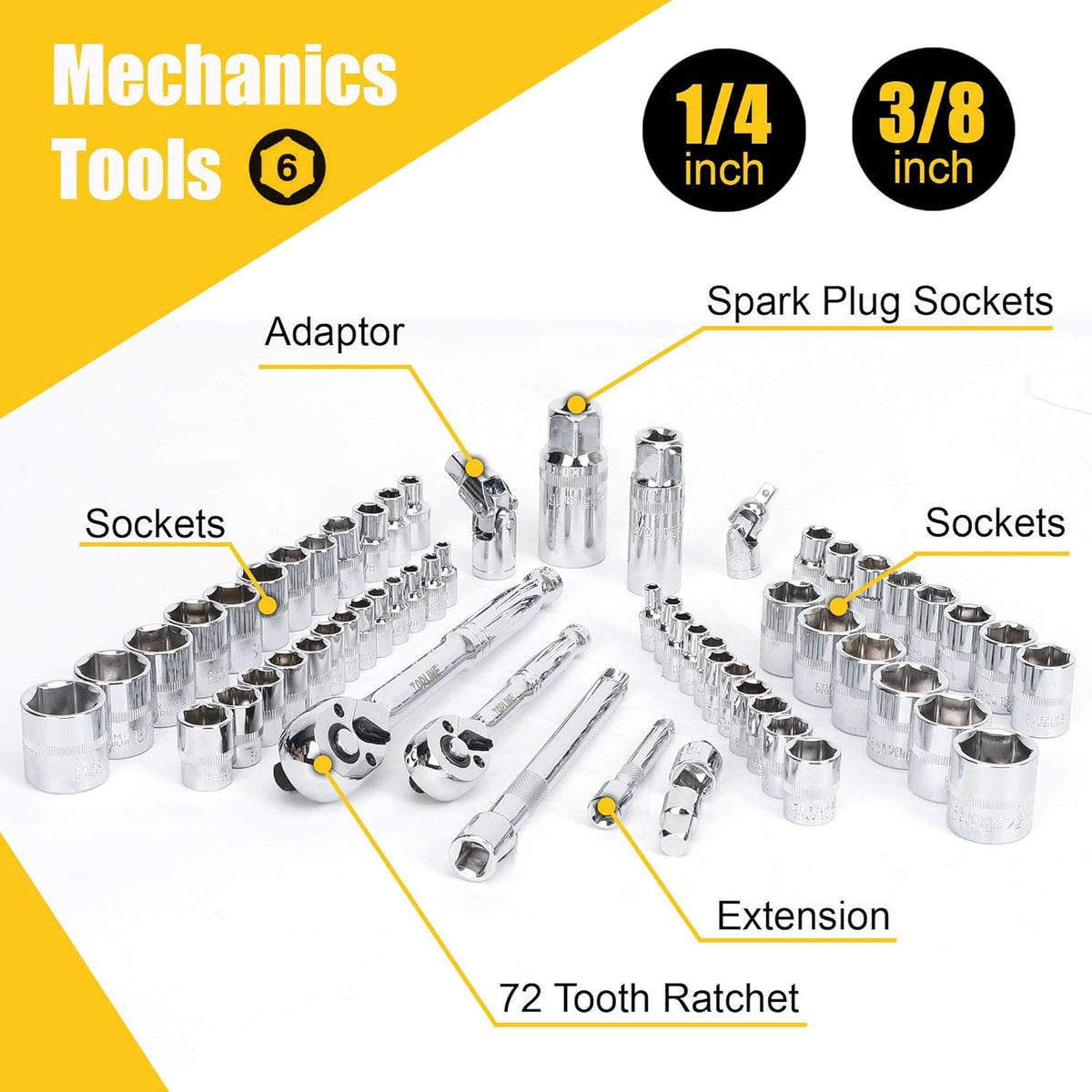 467-Piece Heavy Duty Home Tool Set with 16-Inch Tool Bag J456