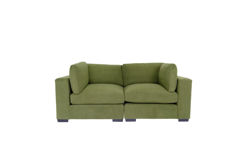 Forest Green Loveseat Sofa I319