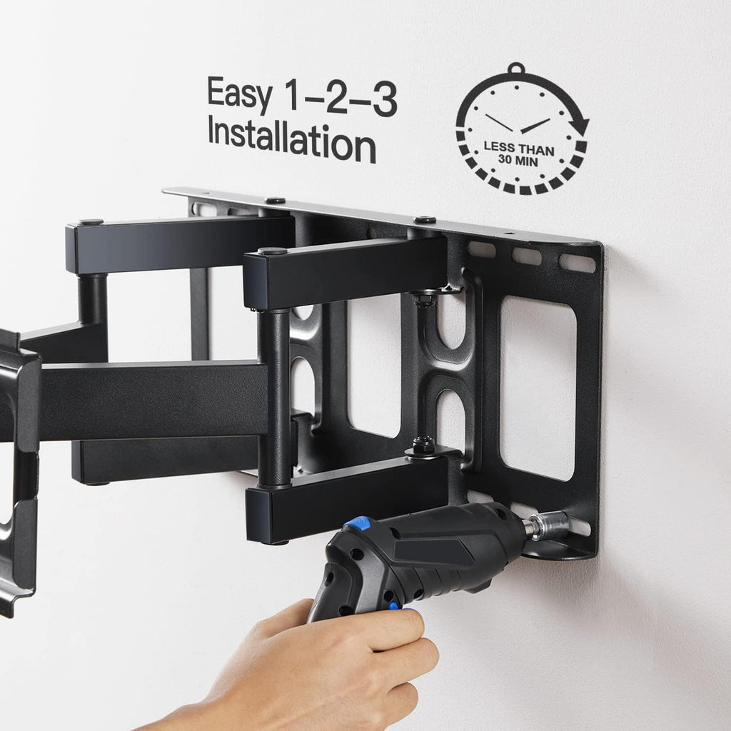 TV Wall Mount for 26-55 inch TVs, Full Motion TV Mount Bracket, Max VESA 400x400mm, Pack of 2 S110