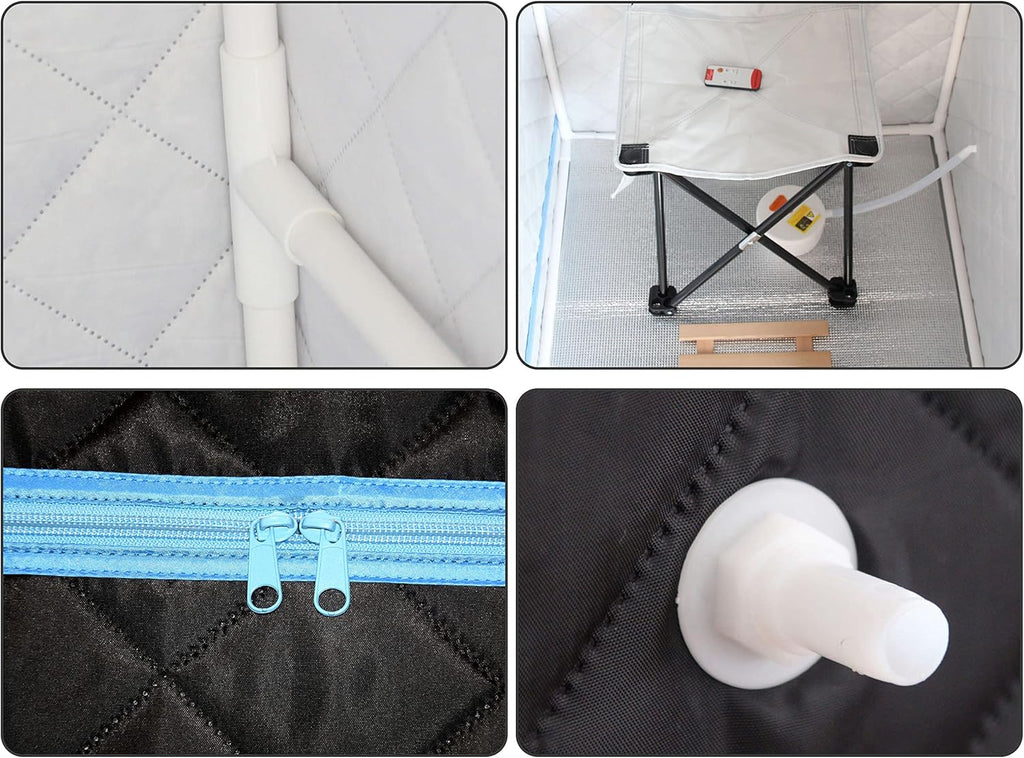 Portable Home Steam Sauna Tent with 1,000 Watt Steam Generator and 60 Minute Timer X362