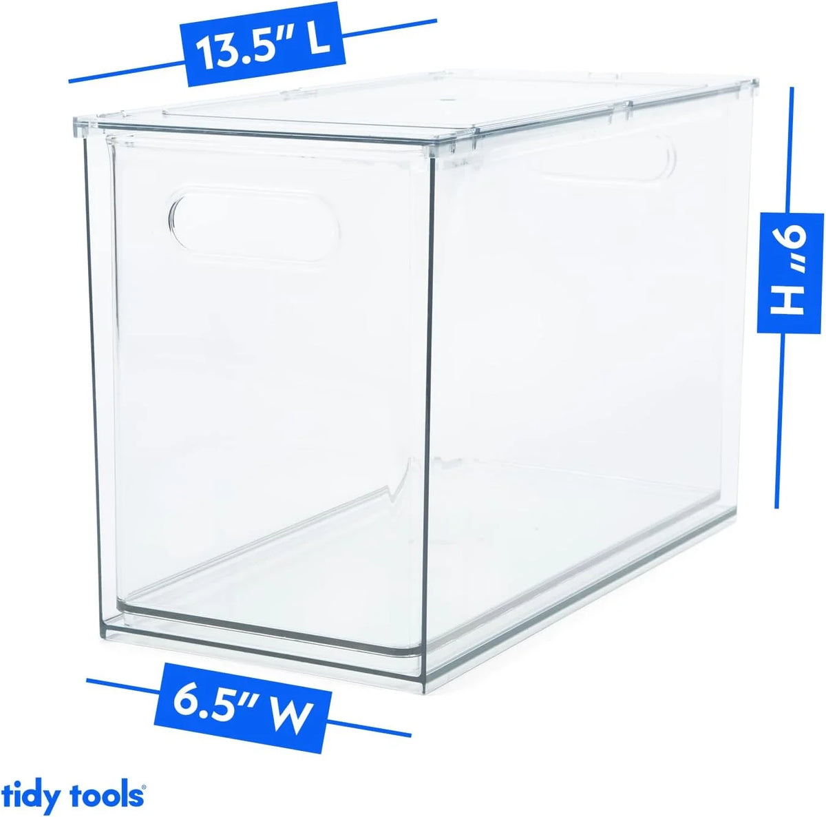 Clear Refrigerator Organizer Bins Stackable Plastic Storage Bins With Pull-Out Drawer E679