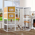 Large Cat Enclosure with Waterproof Cover and Sunshine Panel Roof, 72 inch S88810