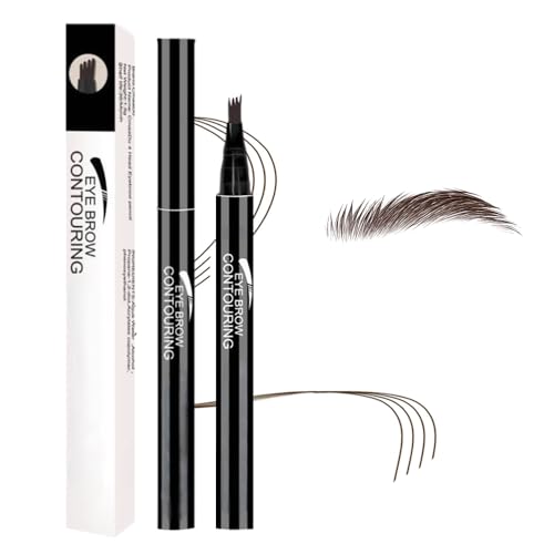 2PCS Microblading Eyebrow Pen 4 Fork Tip Waterproof I9695
