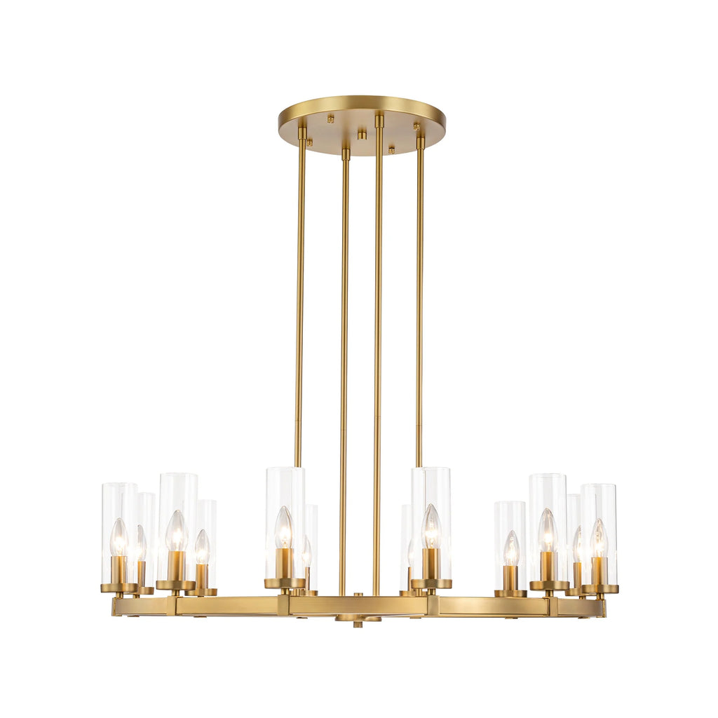 12-Light Dimmable Industrial Chandelier A982578
