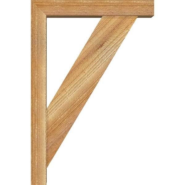 Traditional Block Rough Sawn Bracket with Offset Brace S493811