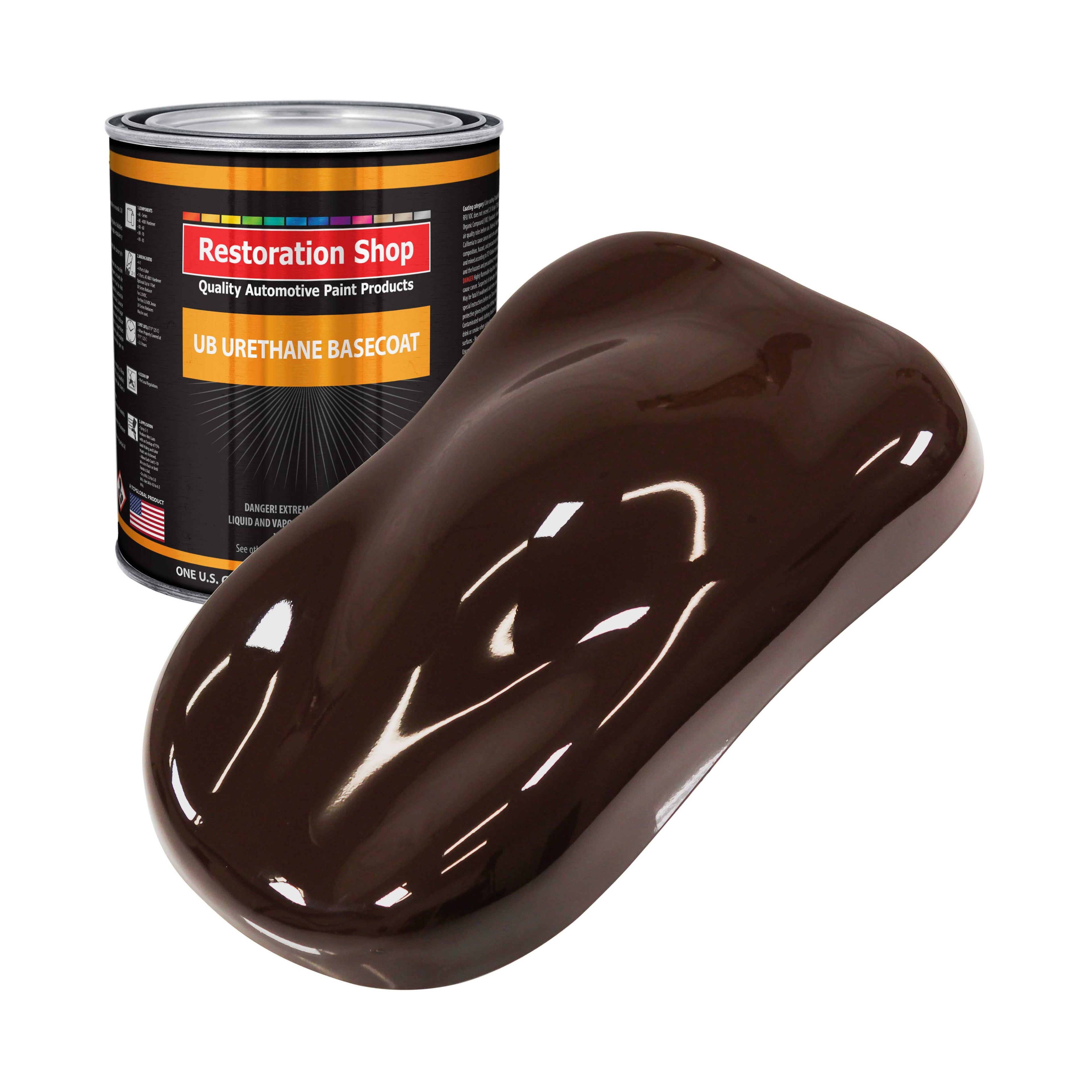 Dark Brown 1 Gallon Urethane Basecoat Auto Body Paint N7766