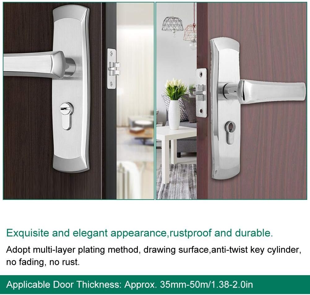 Stainless Steel Dual Tongue Door Lock Pack of 2 C93335