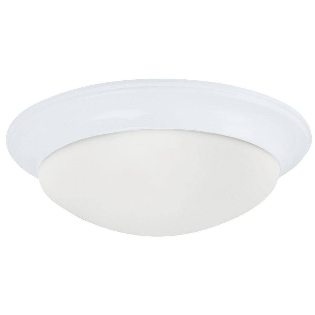 Brushed Nickel Three Light Ceiling Flush Mount C7590