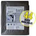Heavy-Duty 14 by 14 Cross Weave UV Blocking 10-mil Silver Poly Tarp U7699
