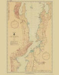 Historical Nautical Chart Lake Champlain Year 1937 P10425